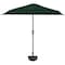 Pure Garden 9ft Half Umbrella with Base, Hunter Green 50-LG1036B - alternate 5